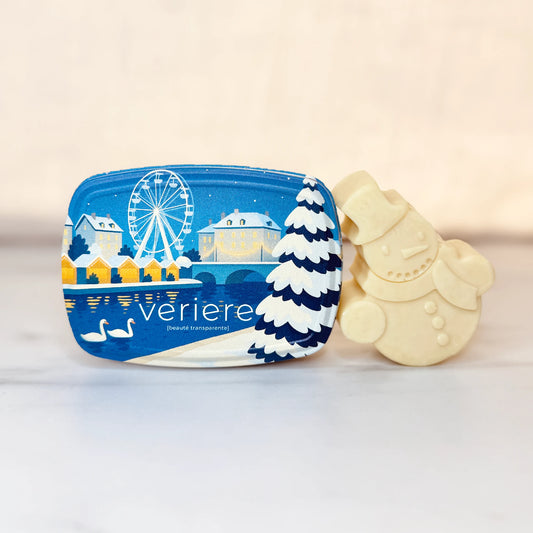 Boîte à savon et son savon local Noël