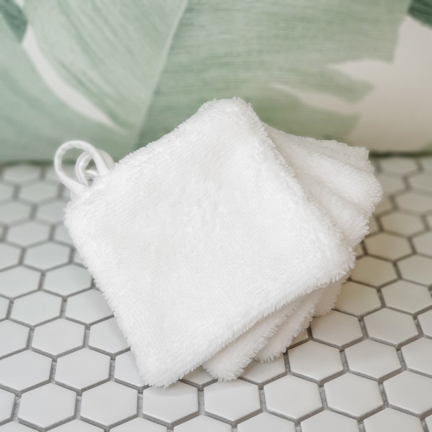 Set of zero waste washable makeup remover wipes