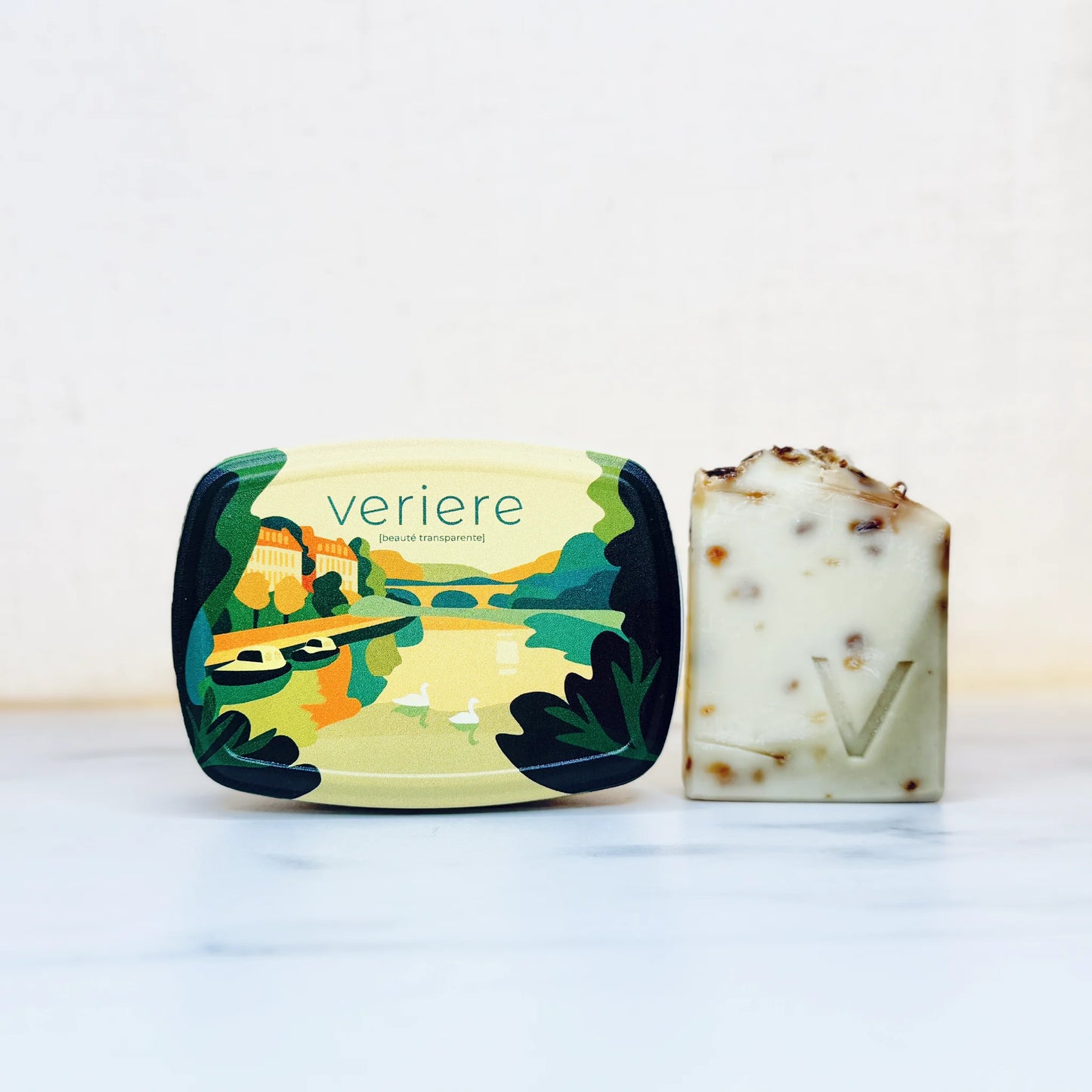 Boîte à savon et son savon local Noël