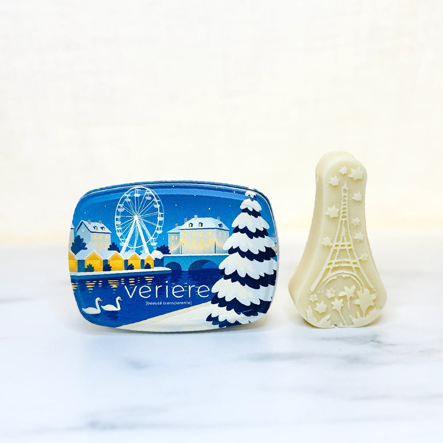 Boîte à savon et son savon local Noël