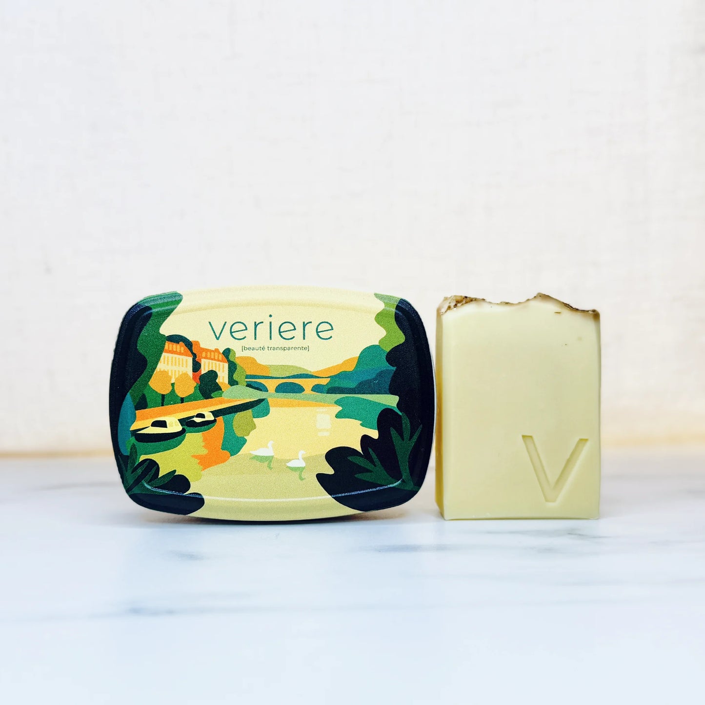 Boîte à savon et son savon local Noël