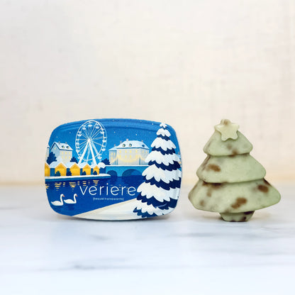 Boîte à savon et son savon local Noël