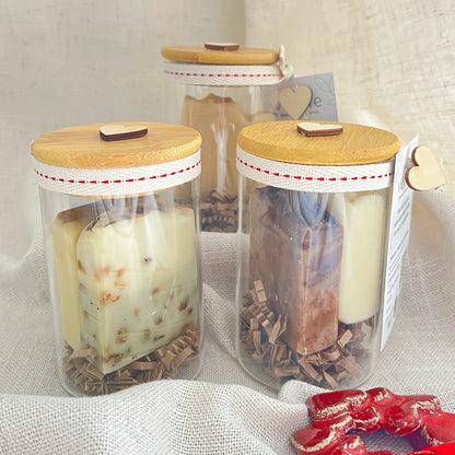 The Jar of local Christmas soaps
