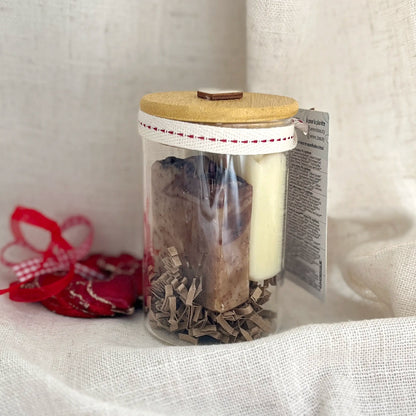 The Jar of local Christmas soaps