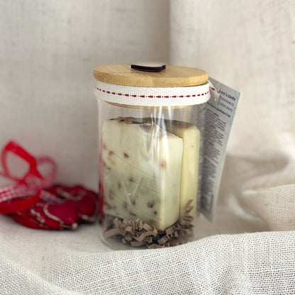 The Jar of local Christmas soaps