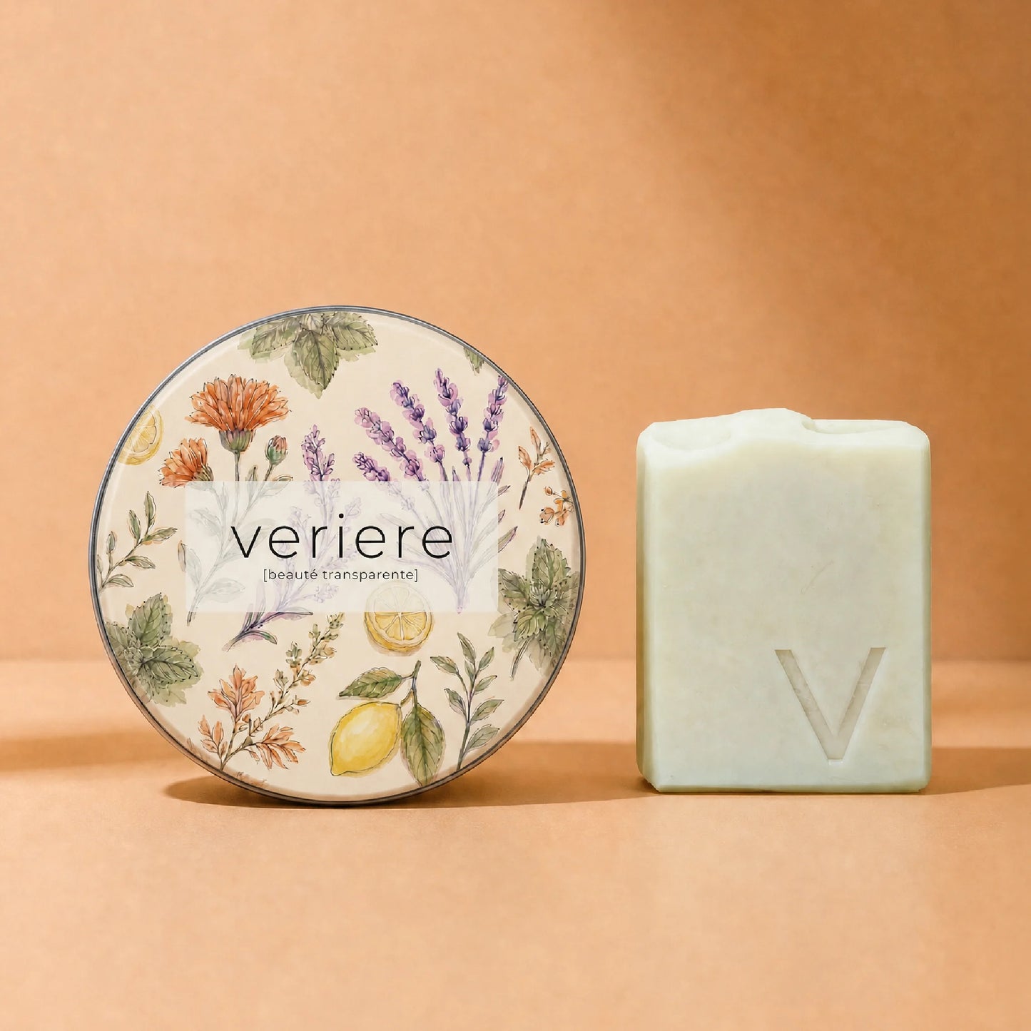 Boîte à savon et son savon local